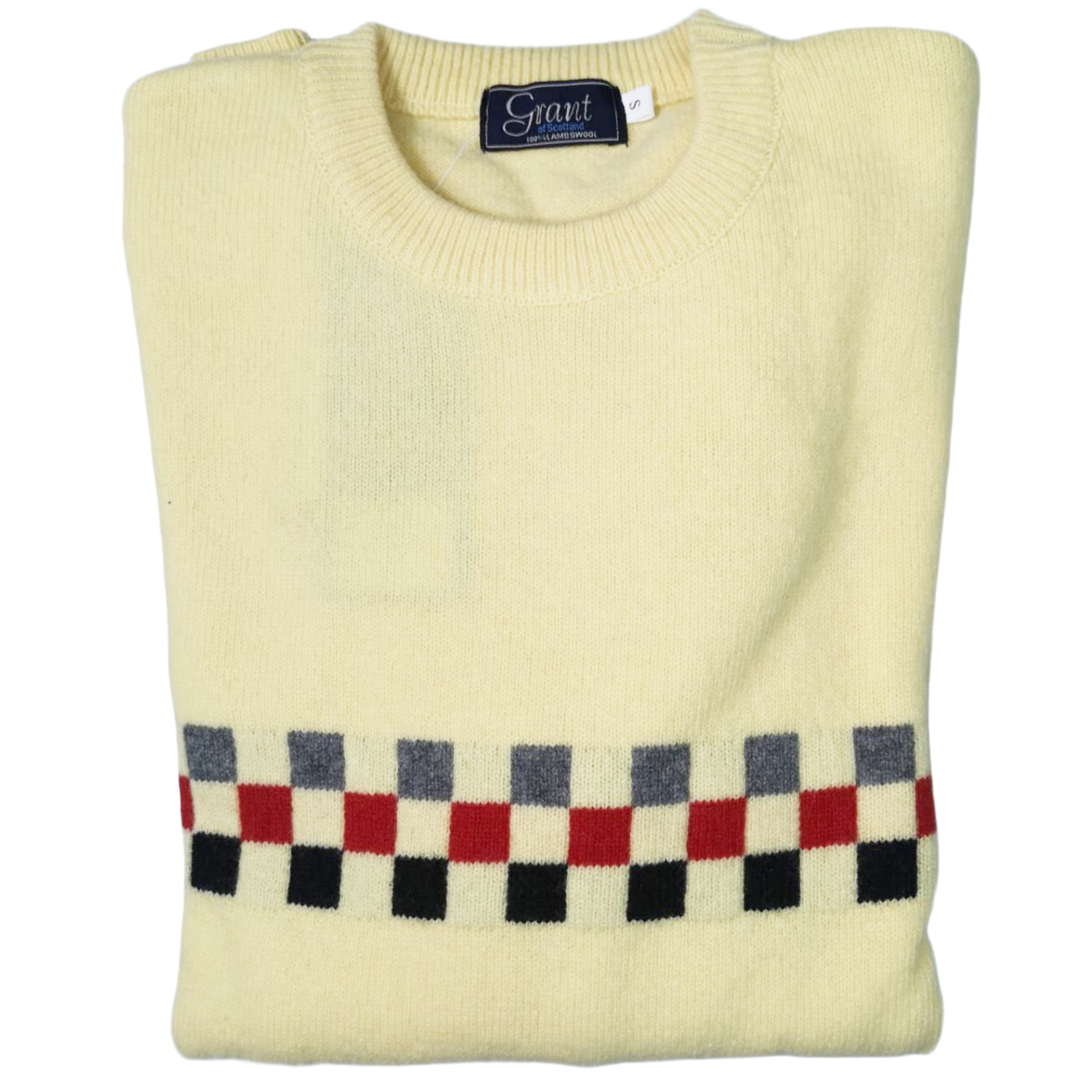 Grant of Scotland Soda Block Lambs Wool Knitwear