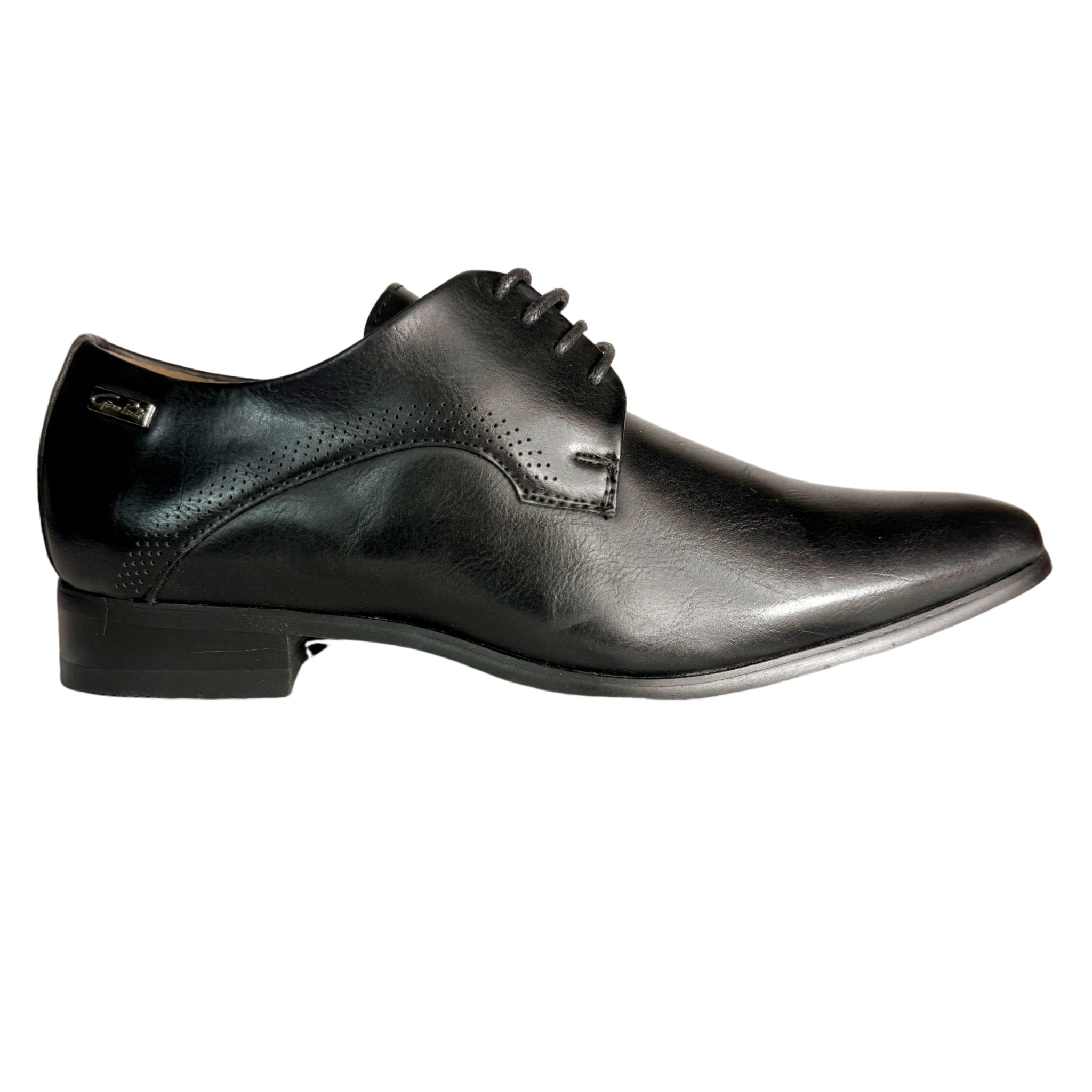 Gino Paoli Black Youths Formal Shoes