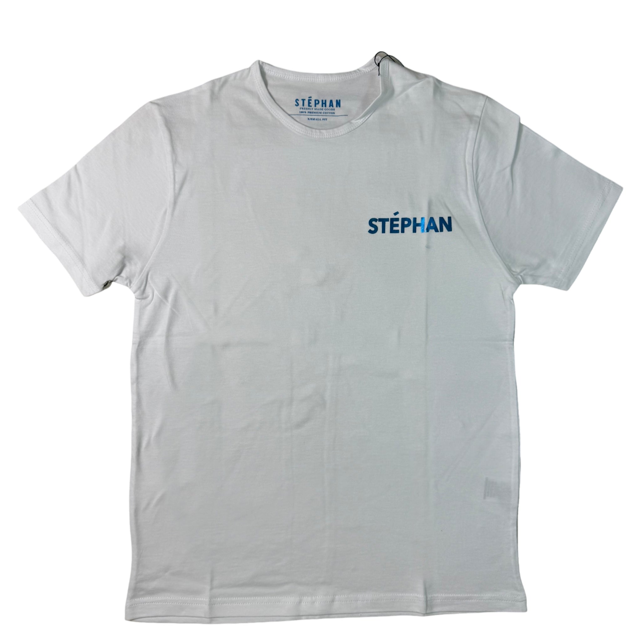 Stephan Modern White Print Tee