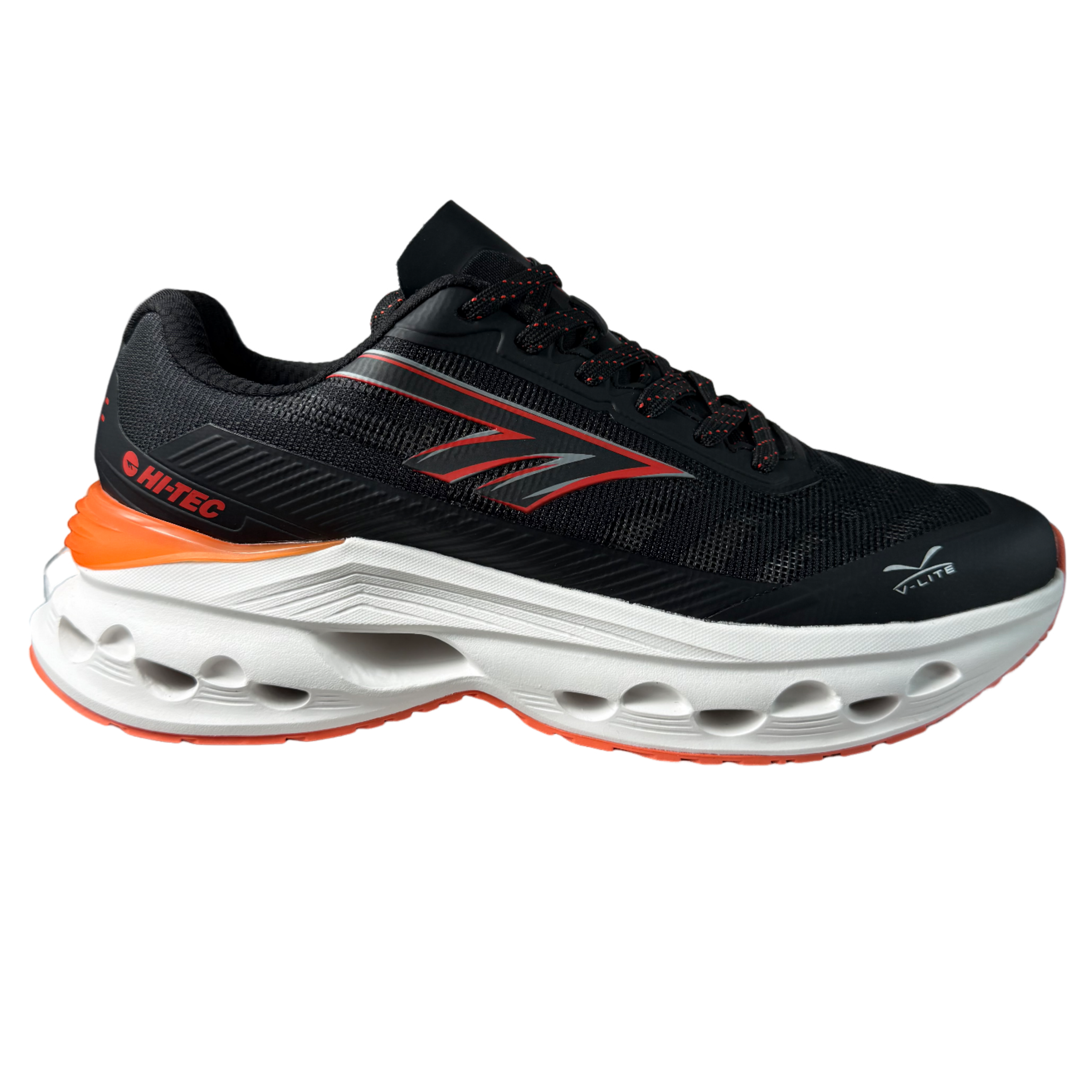 Hi‑Tec Stelio Black/Orange Trainer Sneaker
