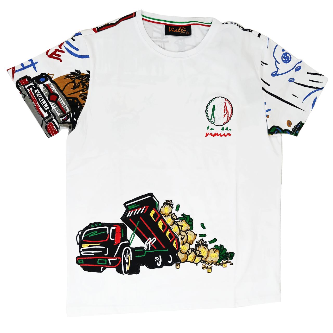 VIALLI CANIS WHITE T-SHIRT