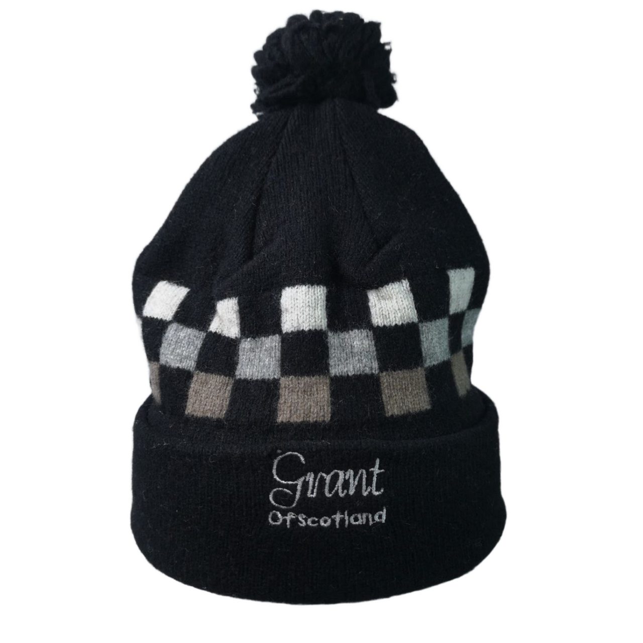 Grant of Scotland Black Checkerboard Beanie