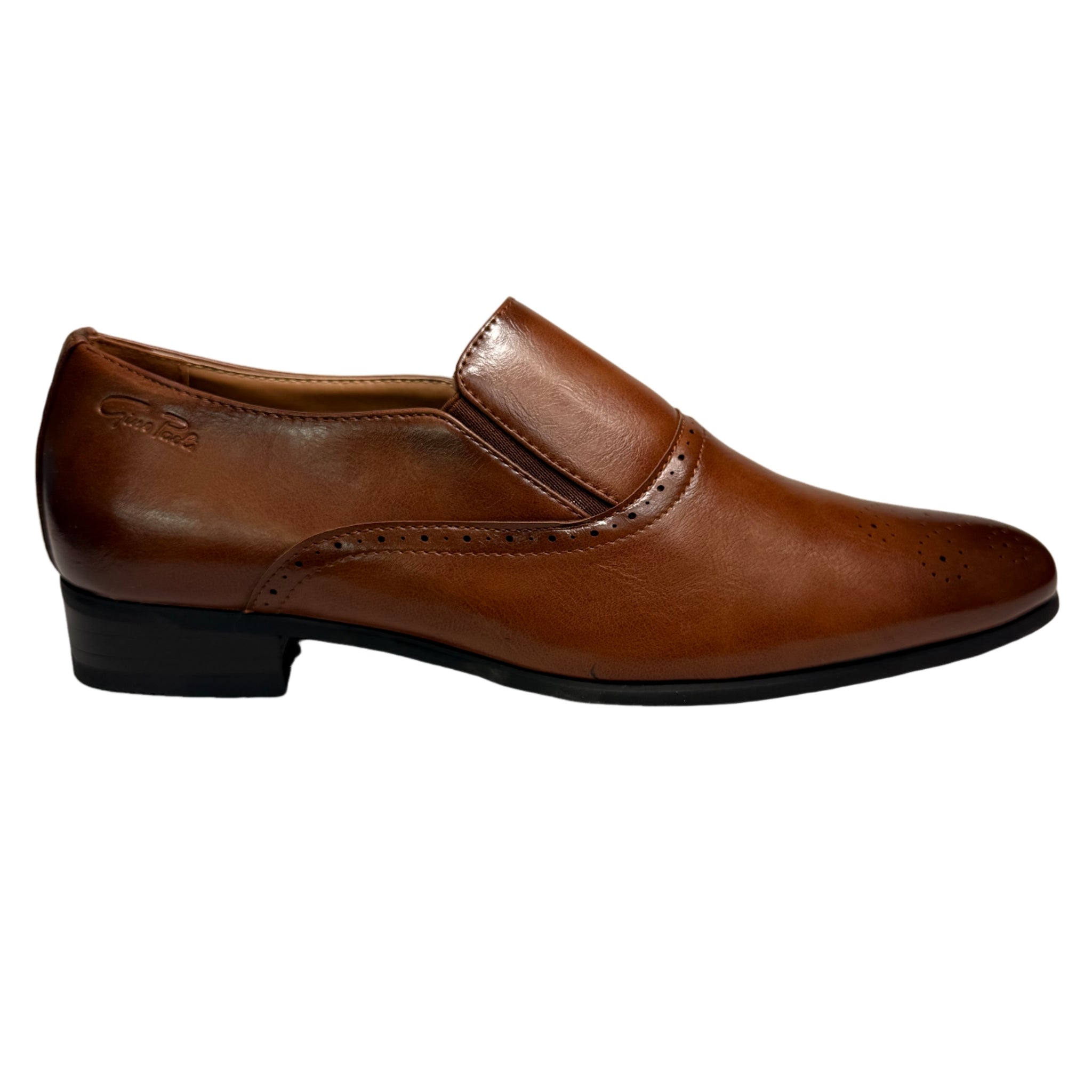 Gino Paoli Tan Brogue Slip On