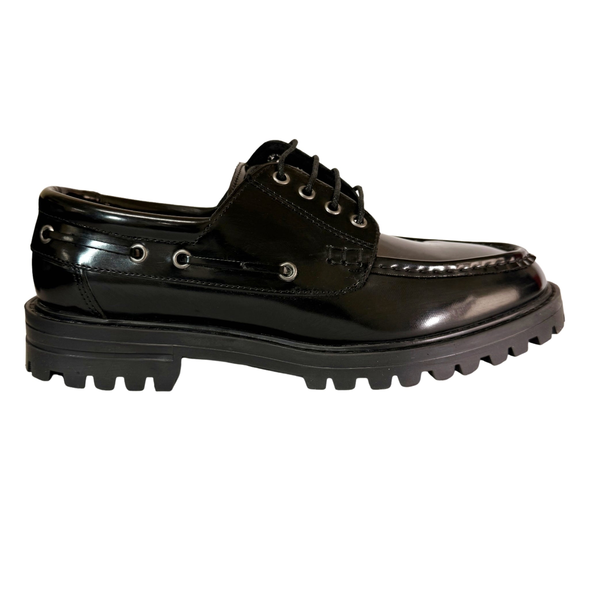 Filo Black Hi-Shine Moccasin