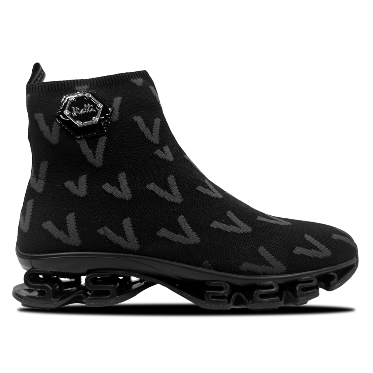 Vialli Black Shock Niccolo Sneaker Boot