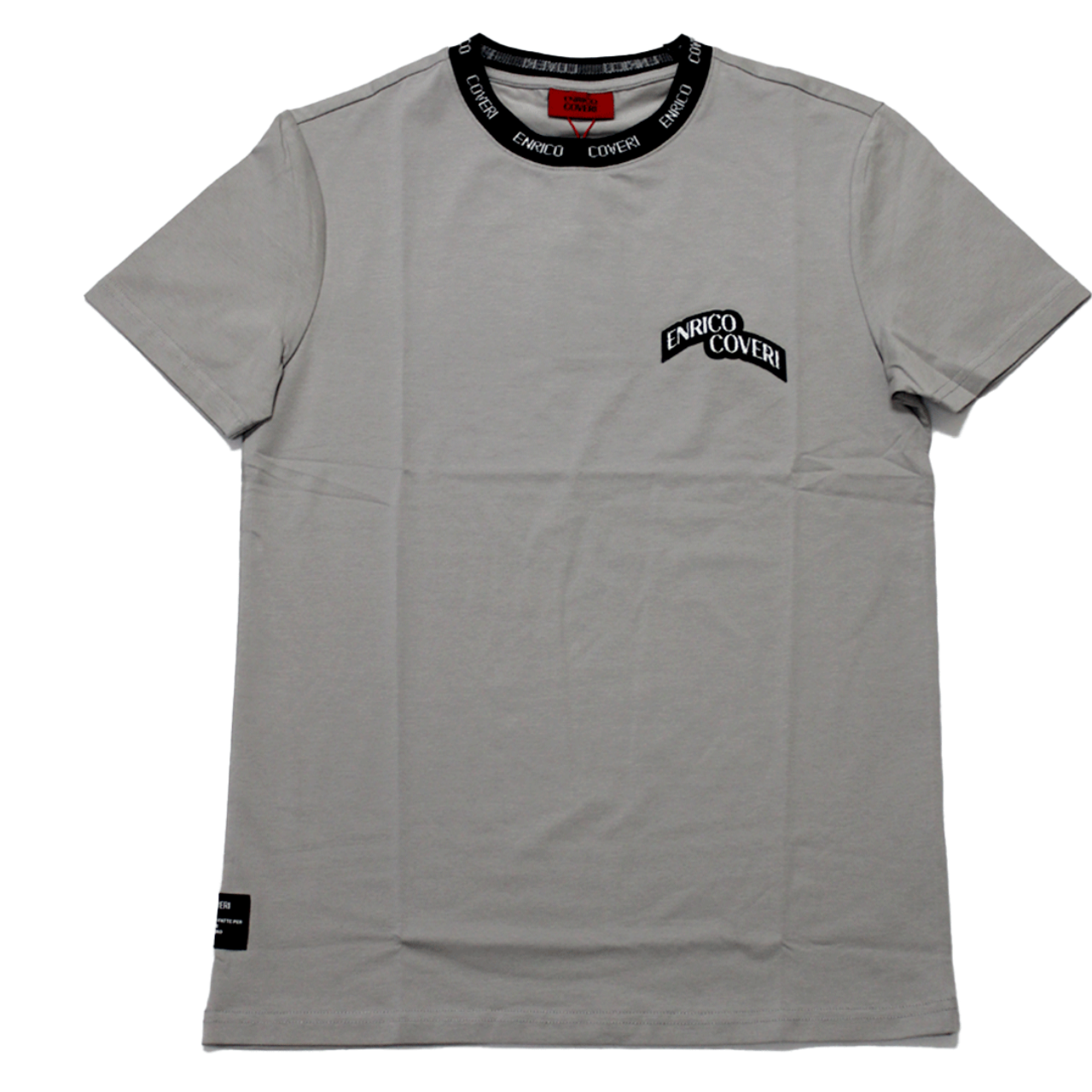 ENRICO COVERI Silver Grey T Shirt