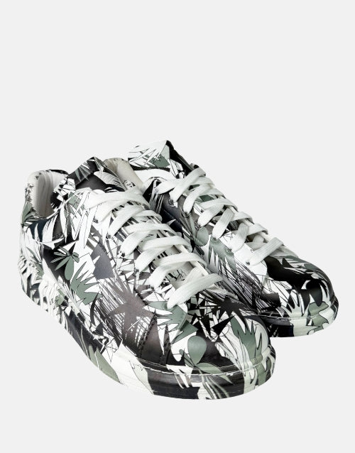 Calvano Black White Graffiti  Fashion Sneaker