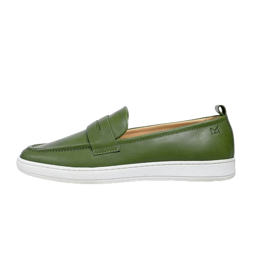 MMS Leather Italian Classic Green Moccasin