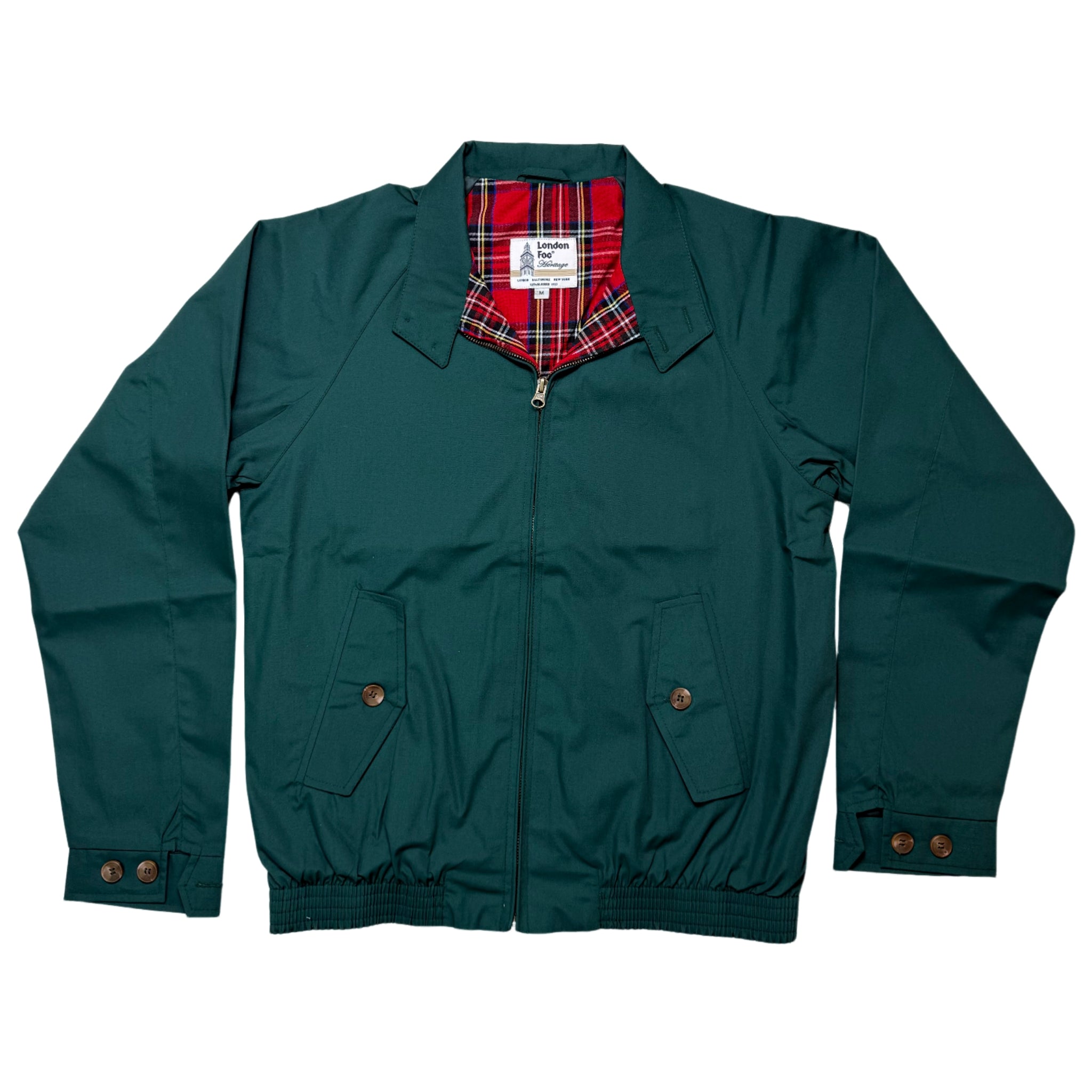 London Fog Racing Green Harrington Jacket