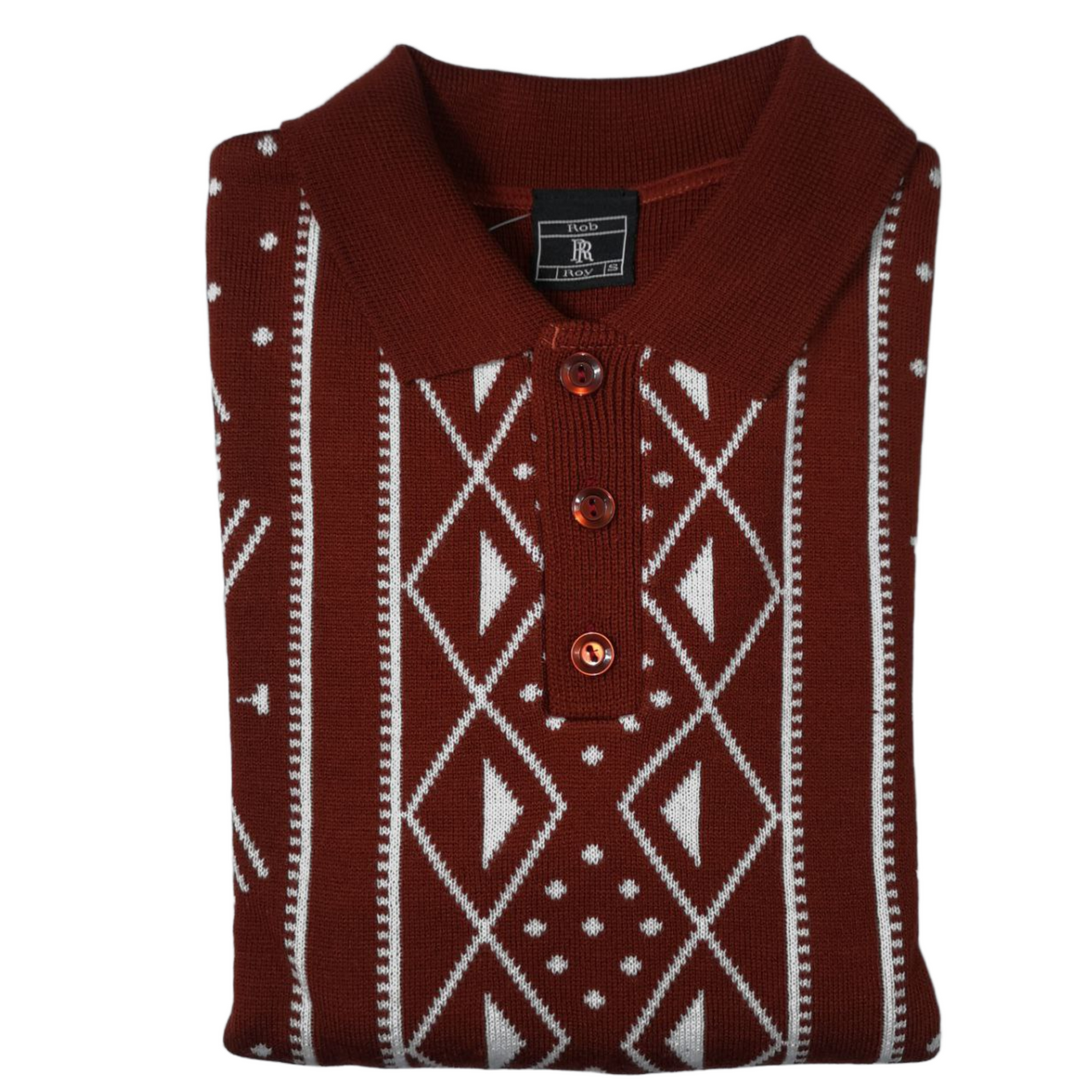 Rob Roy Acrylic African Paint Rust Knitwear Jersey