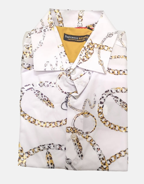 Francesco Smalto LS  President White Shirt
