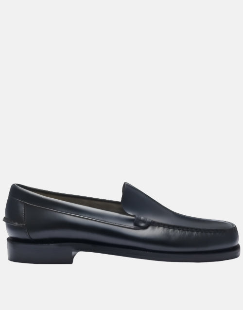 Sebago Leather Bass Frank Black Mocassin