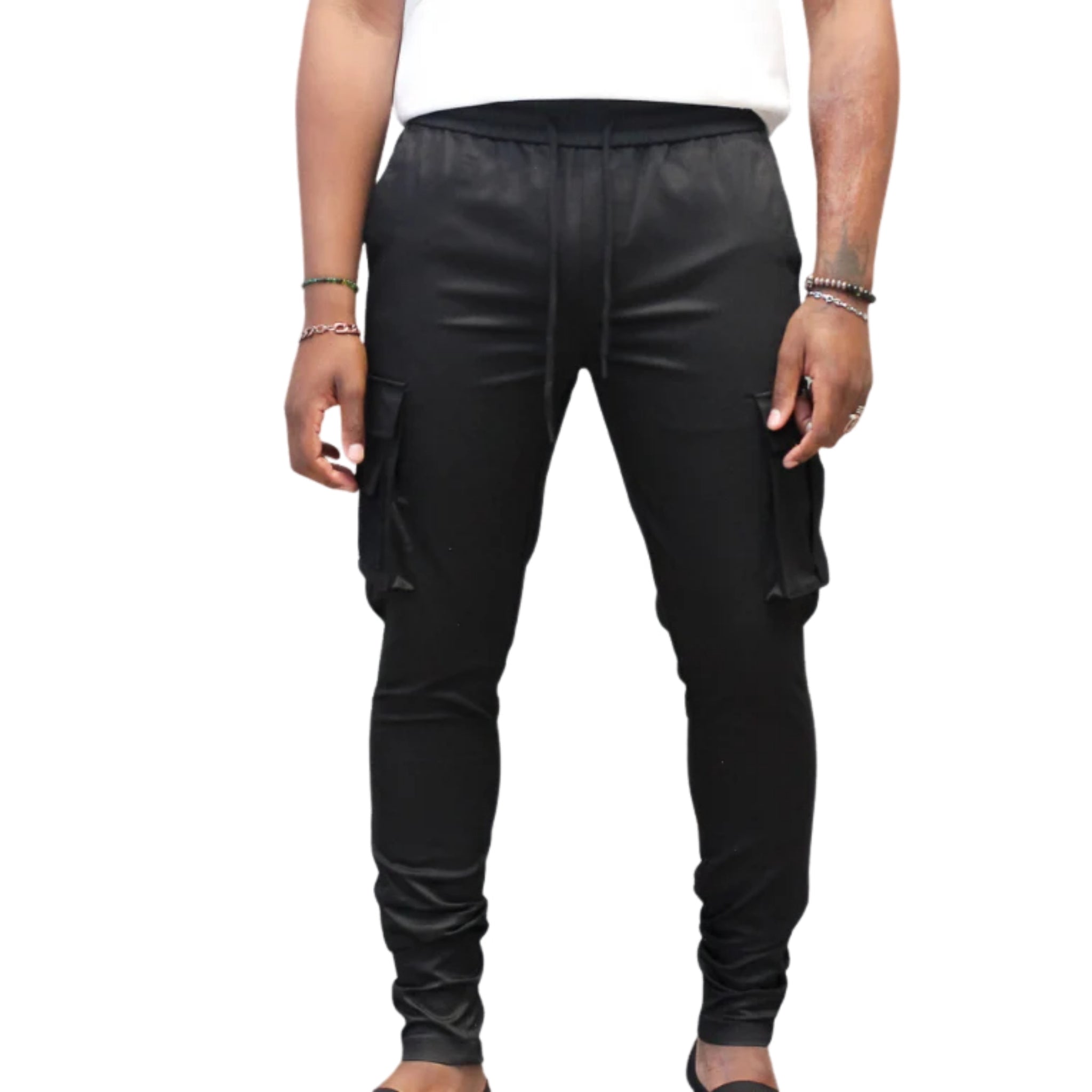 COVALI Black Cargo Pants