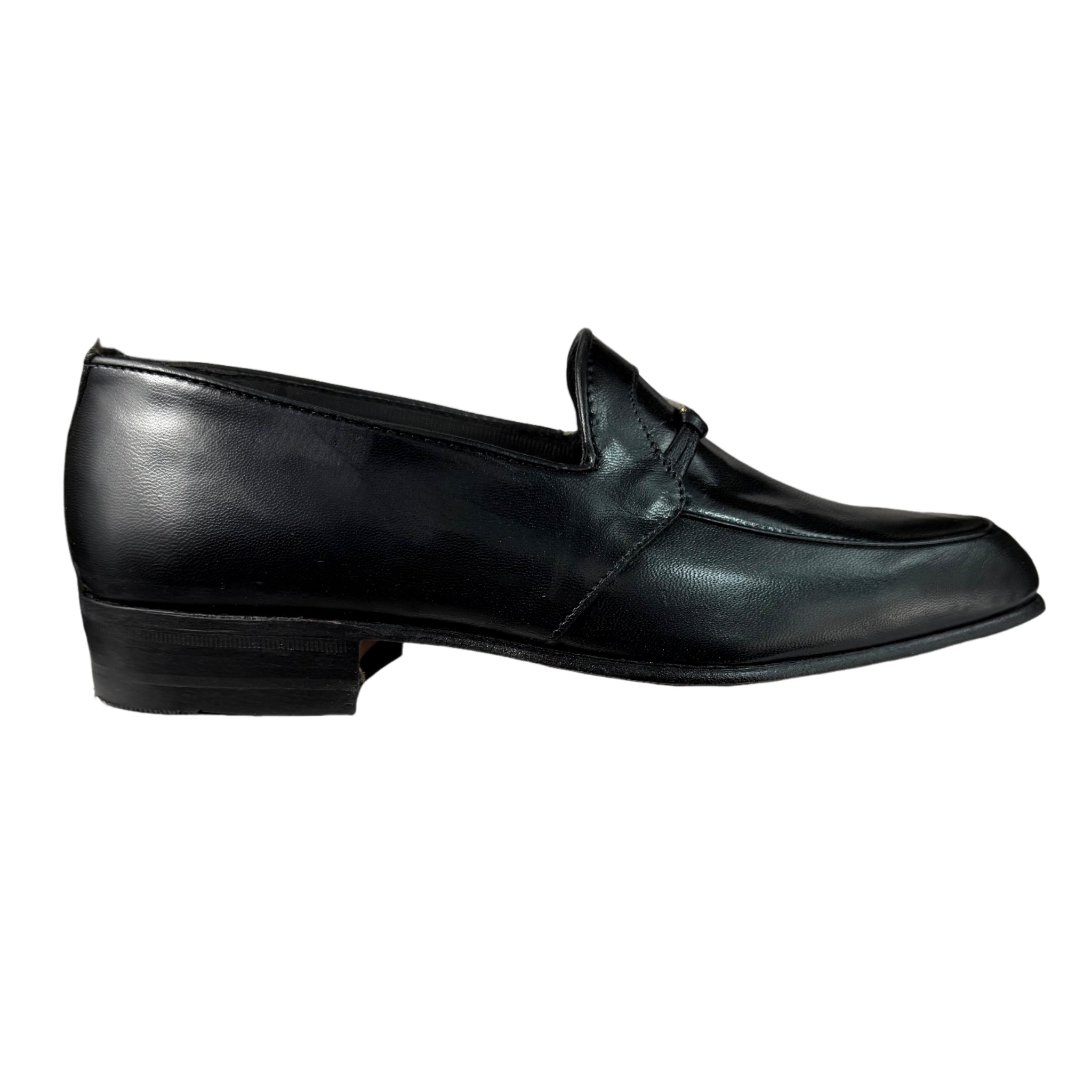 Barker Glace Kid Black Moccasin