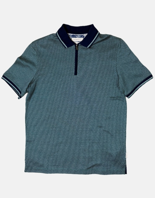 Bugatti Double Mercerized Green 1/4 Zip Golfer