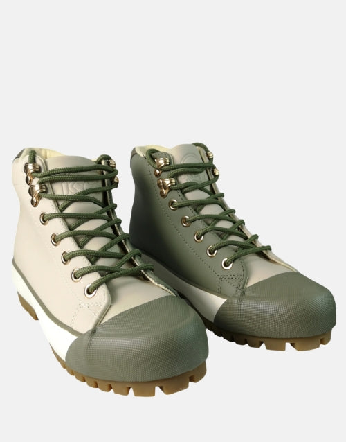 K Star 7 Caprio Lacos Olive Ladies Sneaker Boot