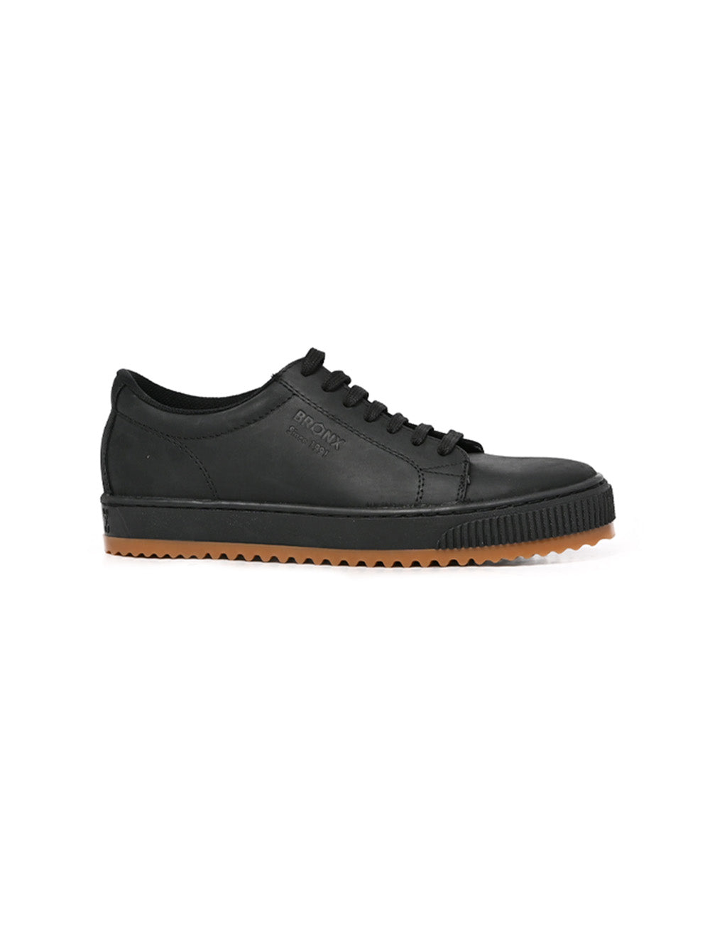 Bronx Leather Disco Black Sandiego Sneaker