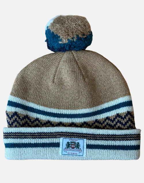 STRACHAN & MYBURGH 100% Wool Earthtone Beanie
