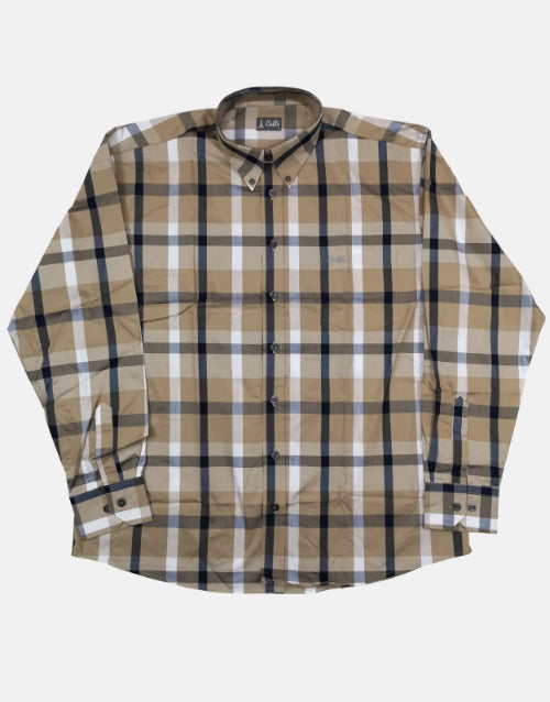 Aero Cable Stone Check Shirt