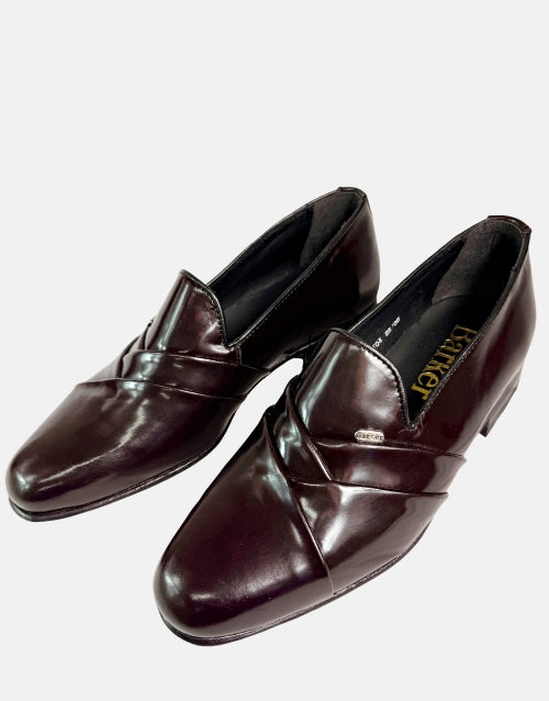 Barker Leather Dereck Burgundy Moccasin