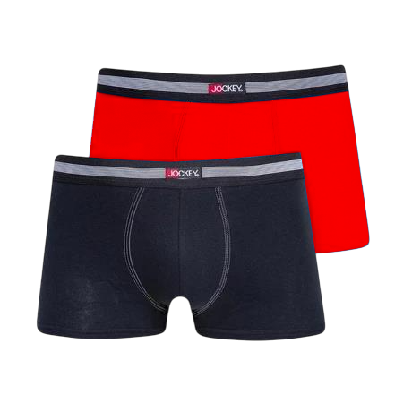 Jockey® 2 Pack Trunks – Black and Red