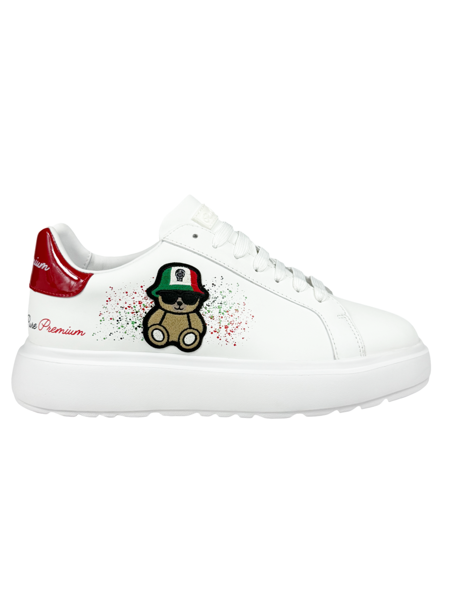 Pure Premium Aspera White Bear  Sneaker