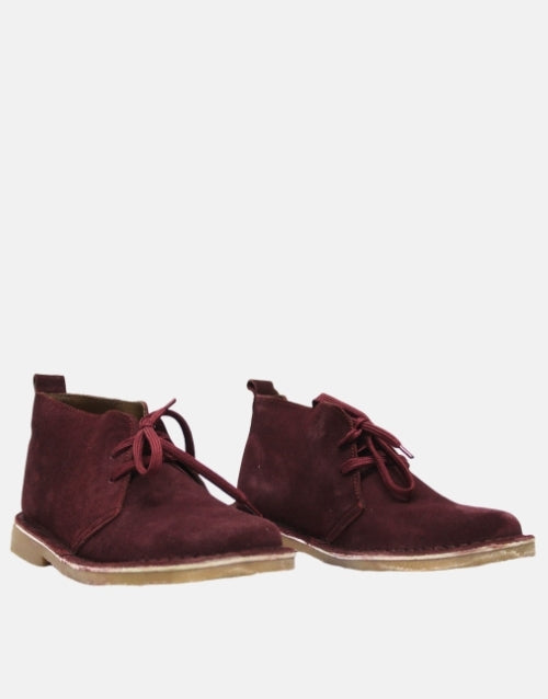 Desert Vellie Ladies Burgundy Lace Up Boot