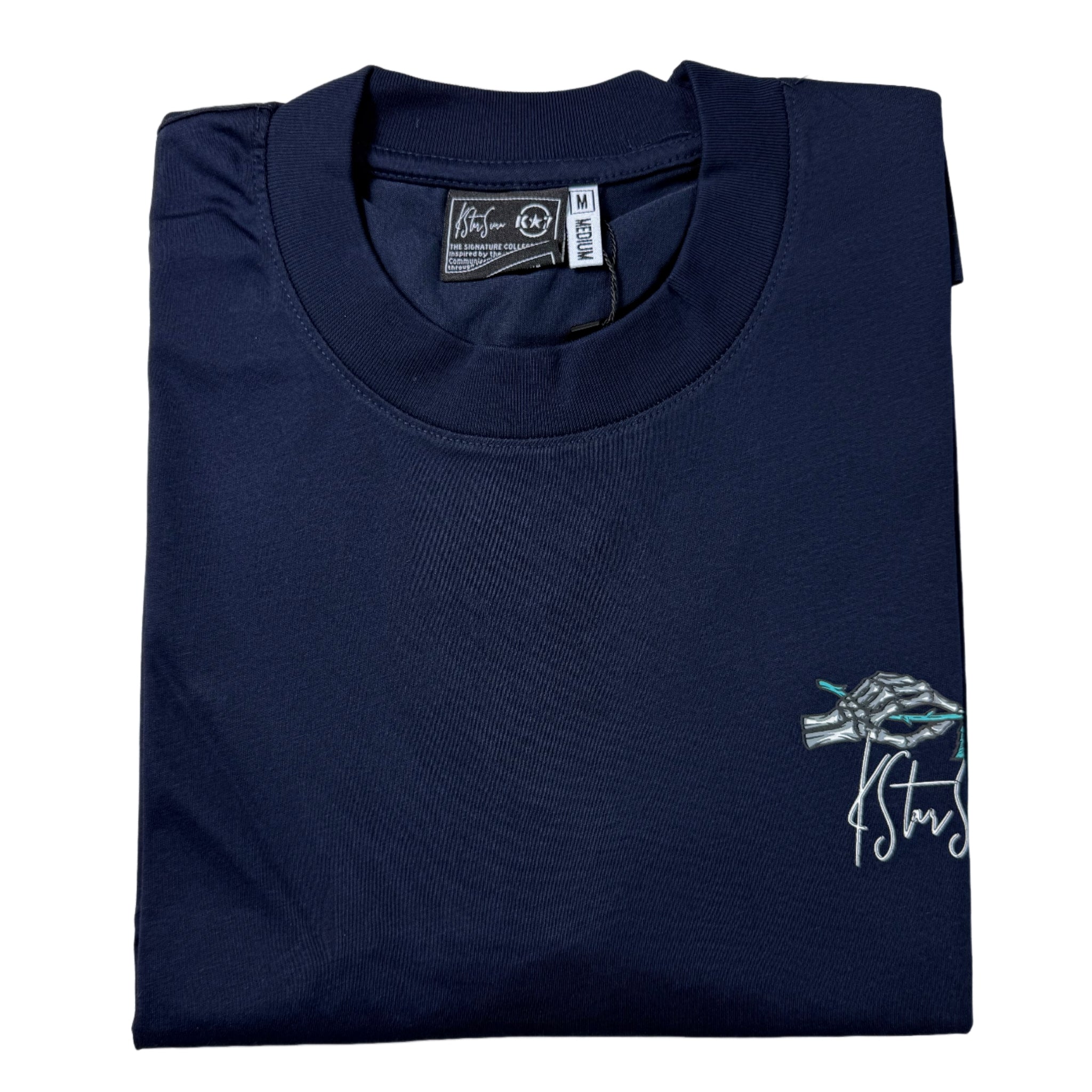 K STAR 7 Clyde Navy T Shirt
