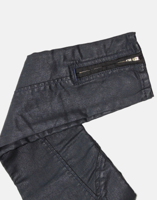 VIALLI Luca Wax Navy Ultra Fit Skinny Jeans