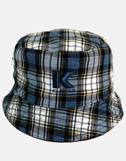 KLEVAS Paulie Jose Blue/Stone/Burgundy Reversible Ispoti Bucket Hat