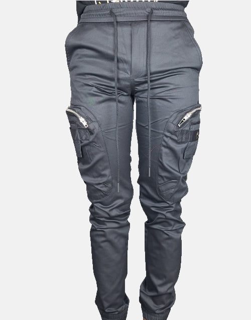 COVALI Black Cargo Pants