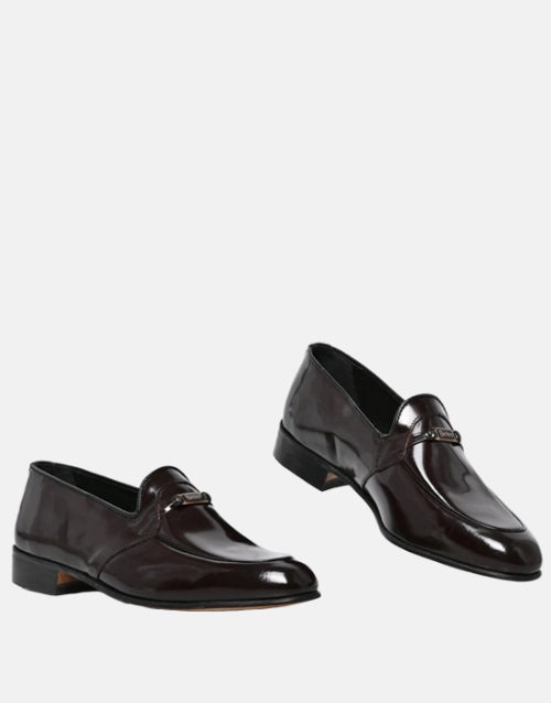 Barker Burgundy Mocassin Leather Shoe