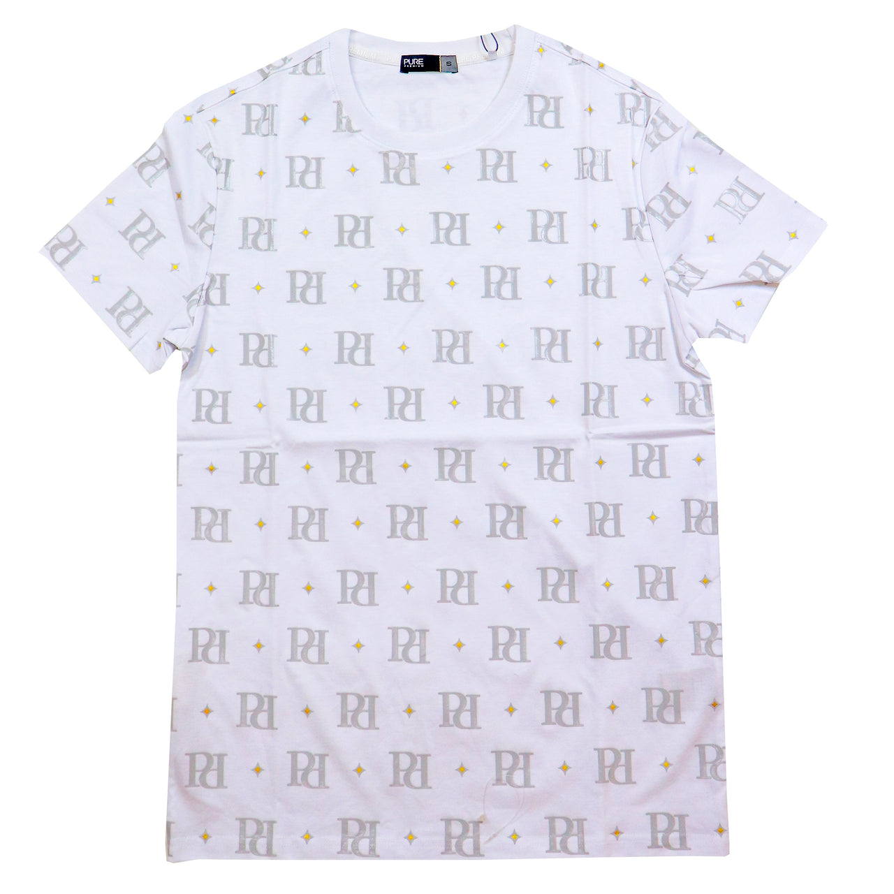 Pure Premium Logo Spika White T-Shirt