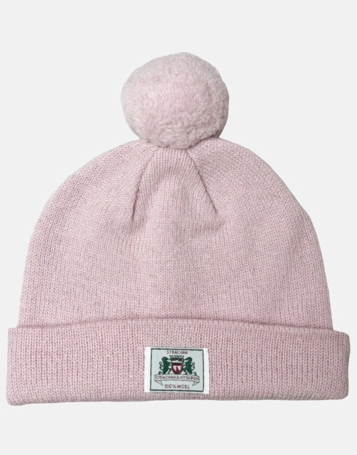 STRACHAN & MYBURGH Pink 100% Wool Beanie