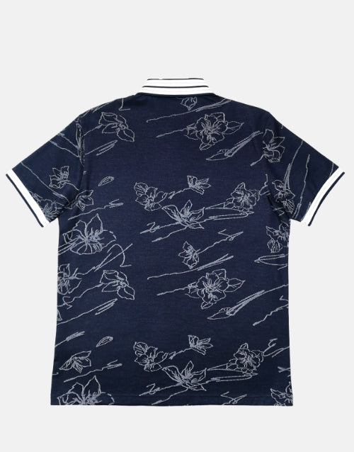 Rossini Italian Navy Golfer Double Mercerized