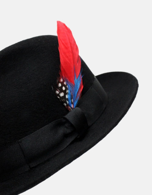 Trilby Deluxe Black Fedora Hat