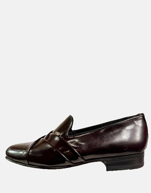 Barker Leather Dereck Burgundy Moccasin