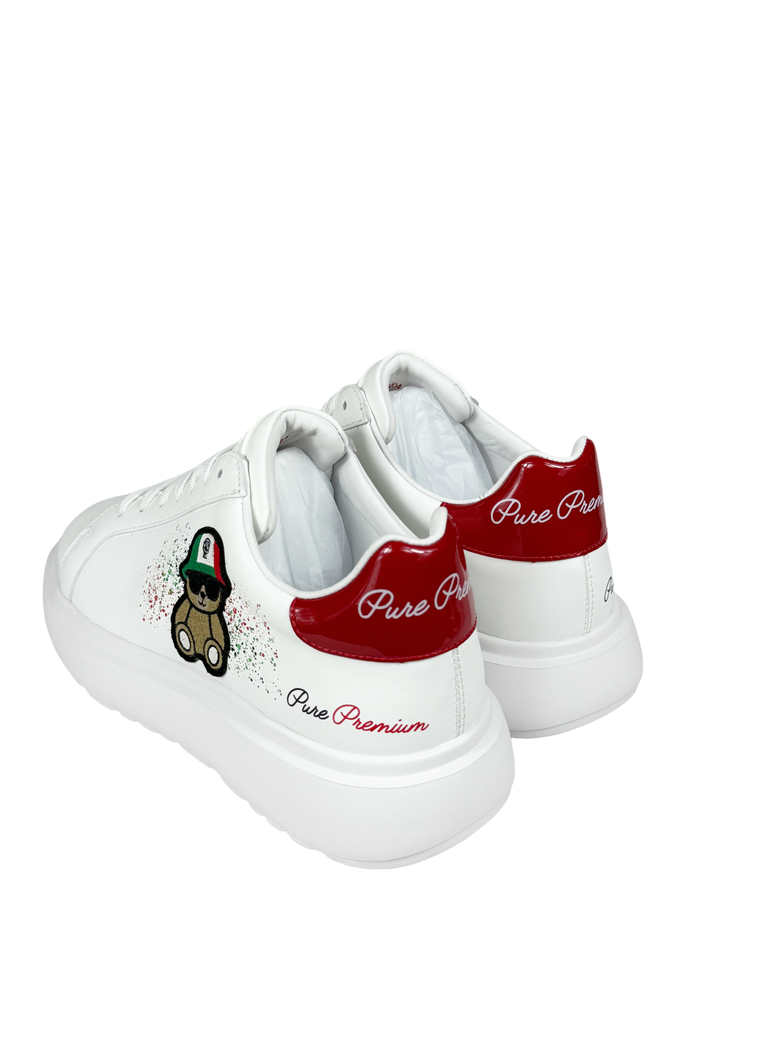 Pure Premium Aspera White Bear  Sneaker