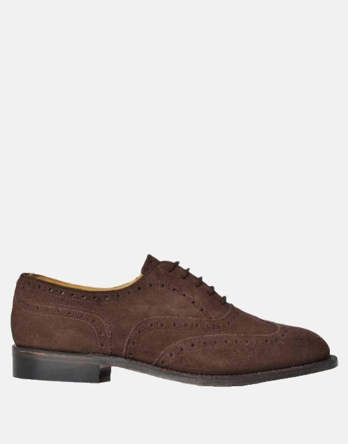 Crockett & Jones Choc Brown Suede Shoe