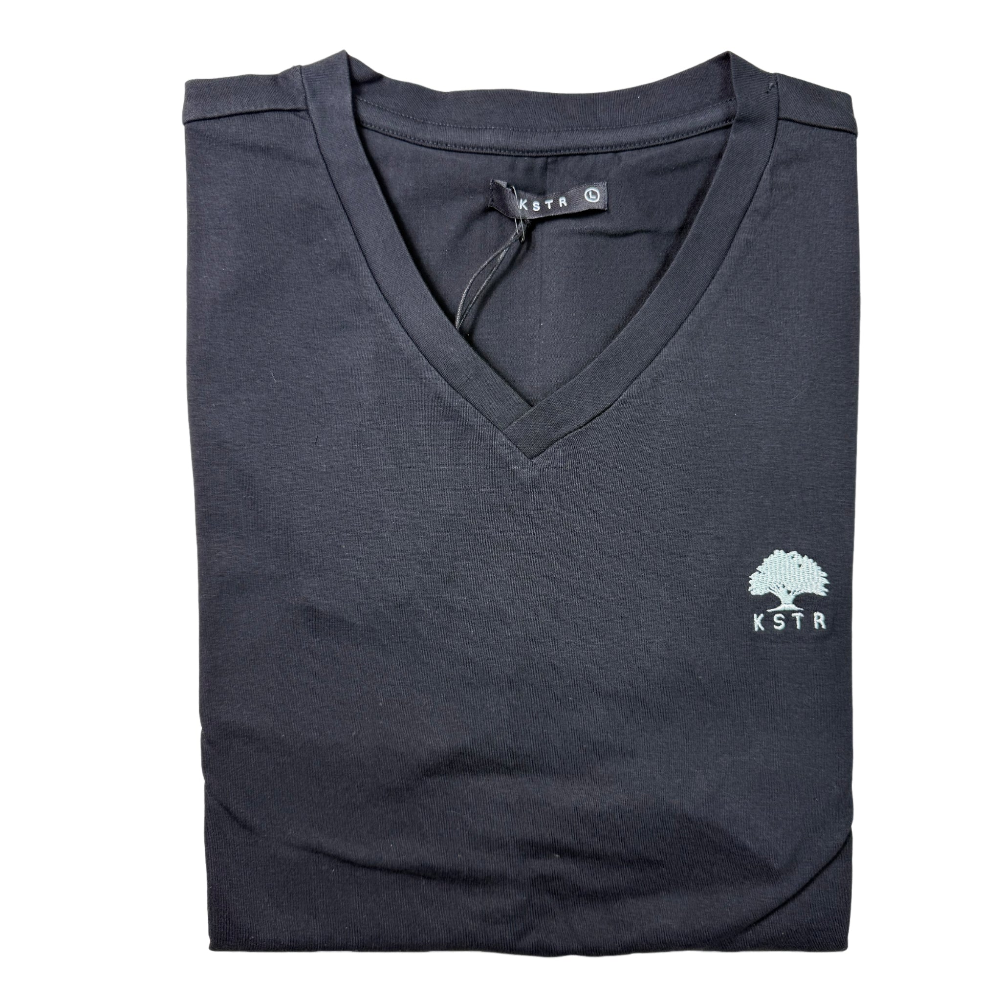 K STAR 7 Ricardo Black V Neck Tee