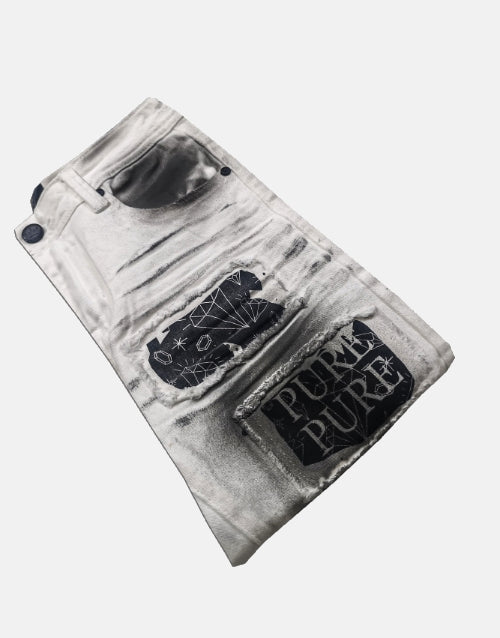 Pure Premium Rosso White Skinny Jeans