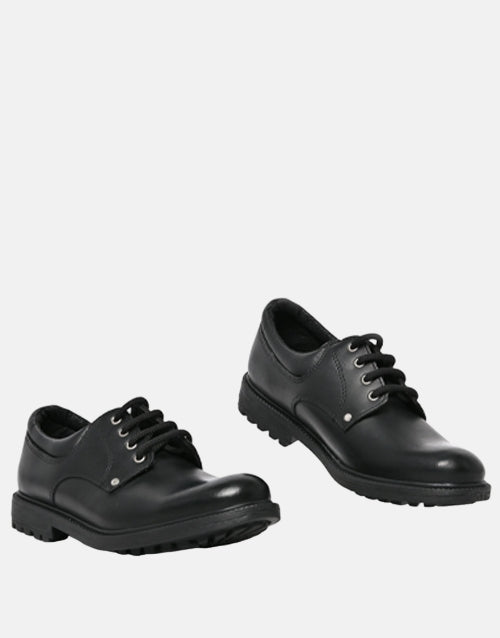 Bronx Leather  Black Pluto Shoe