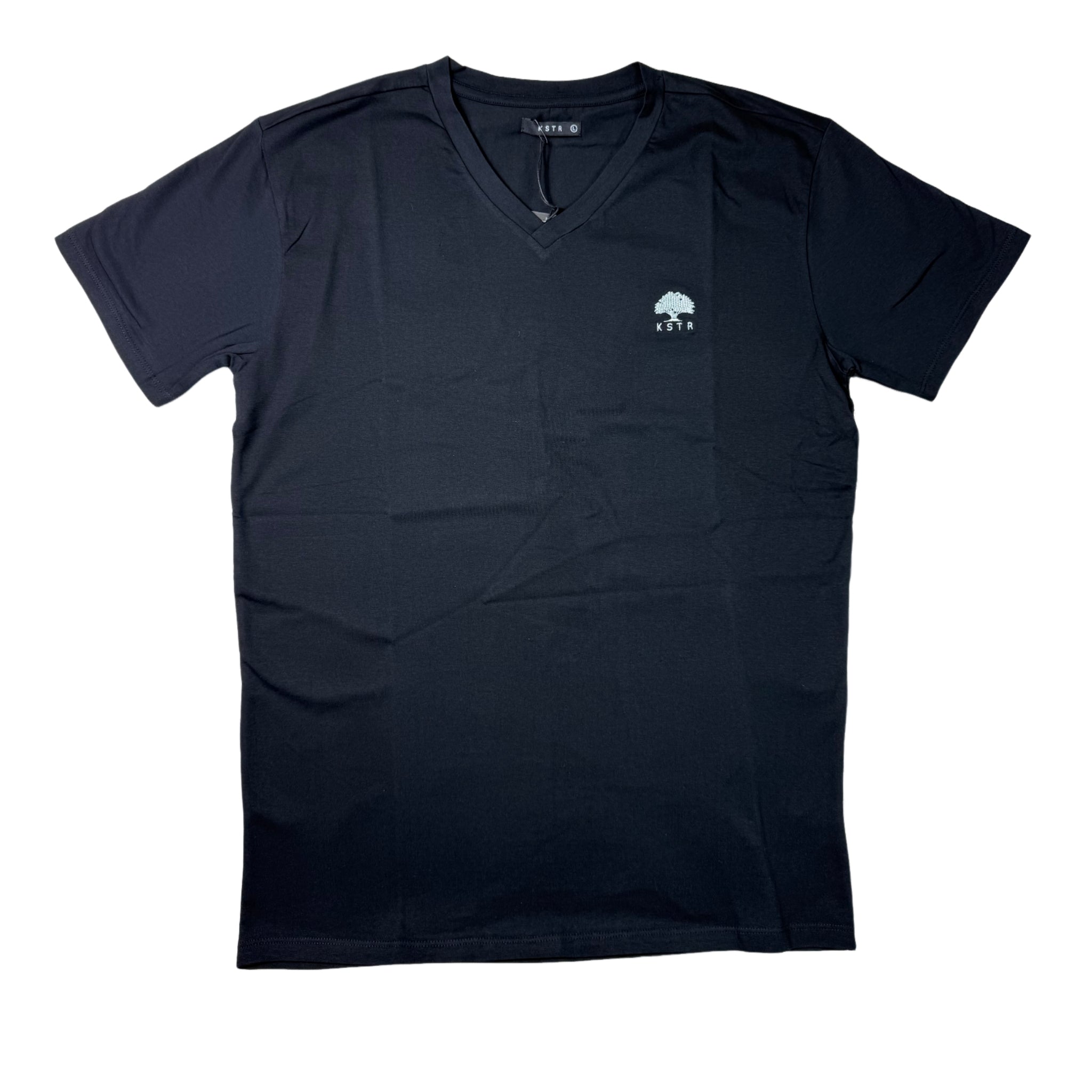 K STAR 7 Ricardo Black V Neck Tee
