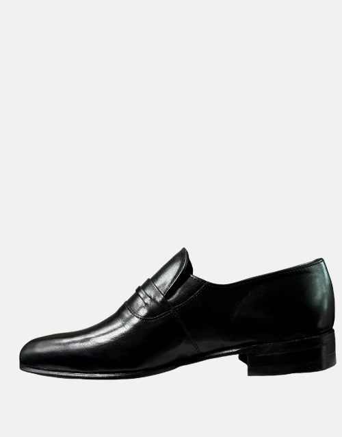 Barker Arthur Black Glace Kid Moccasin