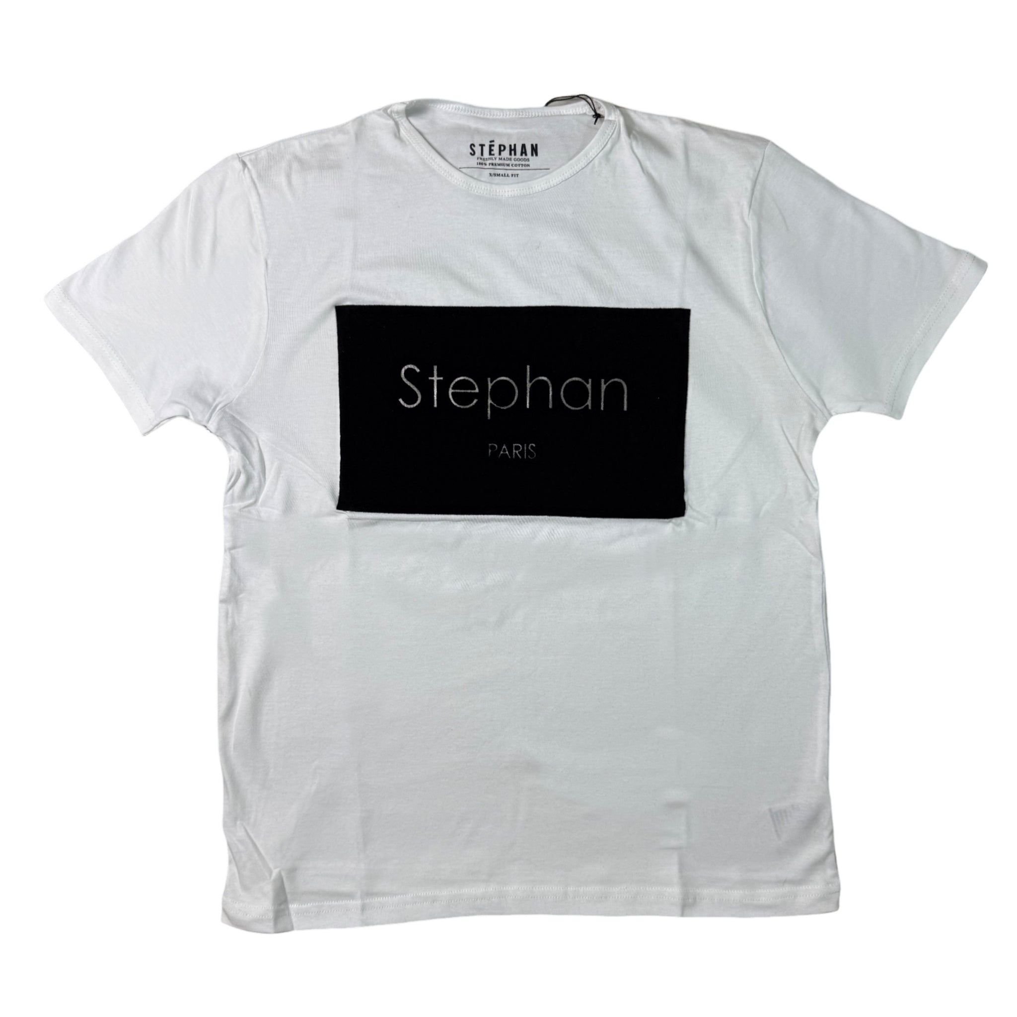 Stephan Modern White Print Tee
