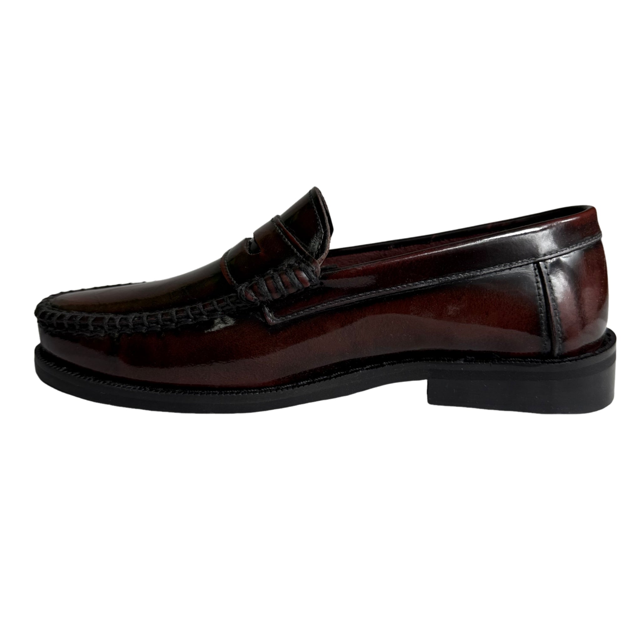 Dakotas Burgundy Hi Shine Moccasin
