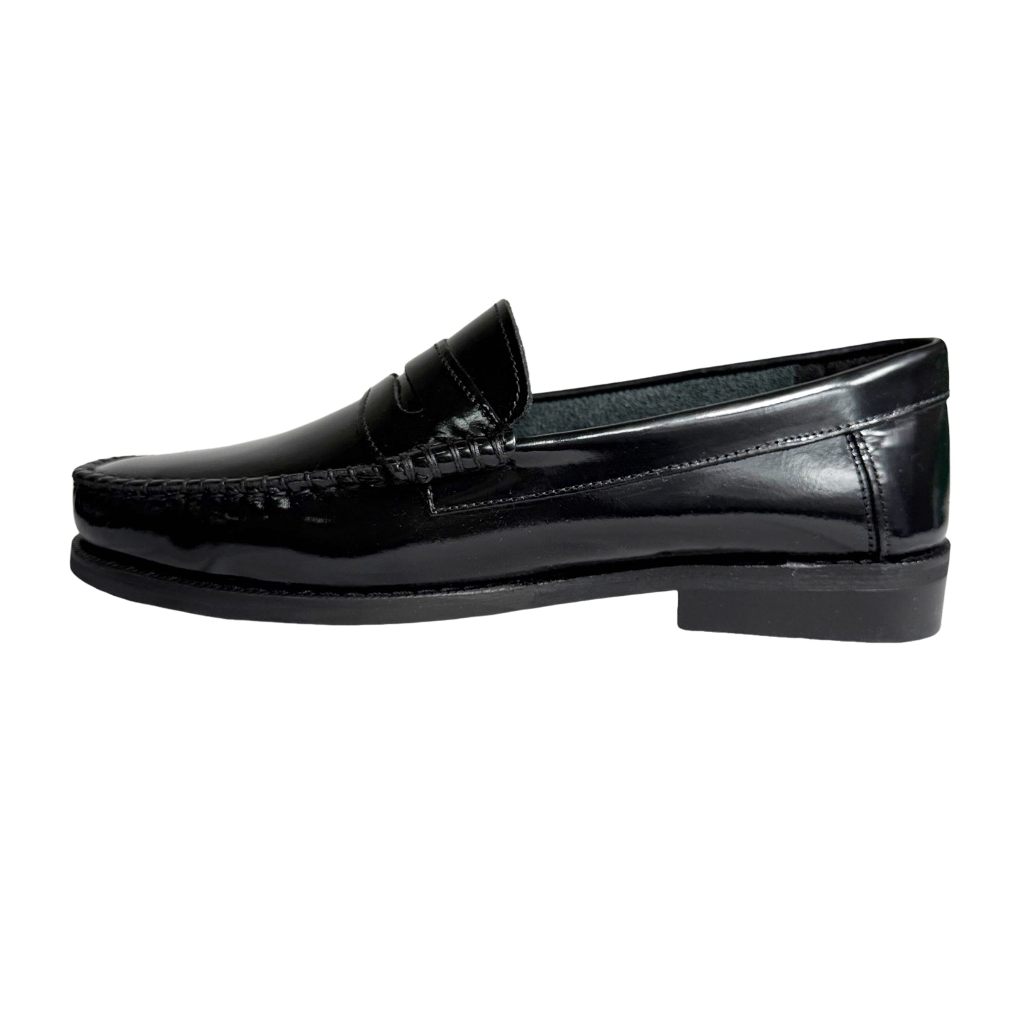 Dakotas Black Penny Hi-Shine Moccasin