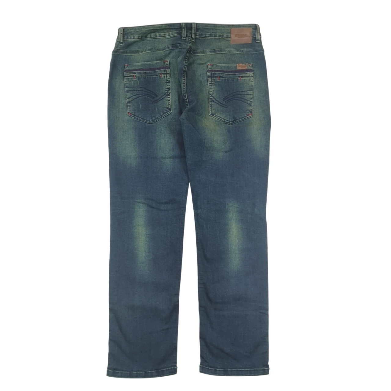 Swirl Slim Fit Denim Green Sludge Jean