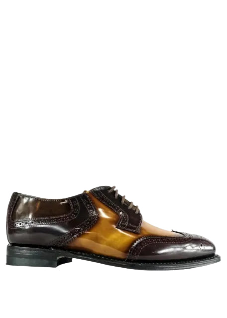 Medicus Leather Royal Burgundy  Tan Walnut Shoe