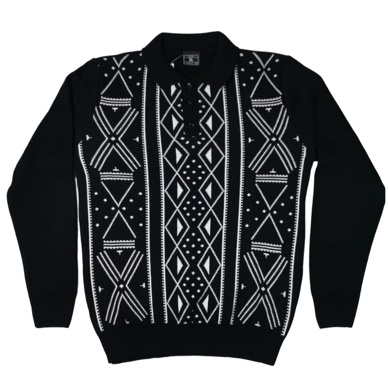 Rob Roy African Paint Black Knitwear Jersey
